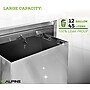 Alpine Industries Metal Indoor Trash Can, 12 Gallon, Stainless Steel (493)~#|#~A9994BDA-61FD-47AB-B28D205FDAC6AA60_sc7
