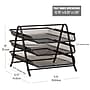 Mind Reader Metal 3-Tier Stackable Paper Desk Tray Organizer, Black, 2/Pack (3TPAP2PK-BLK)~#|#~A99C73B8-7E7C-40ED-928D72766437A638_sc7