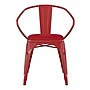 Flash Furniture Luna Indoor-Outdoor Chair with Arms, Red with Red Seat (CH31270REDPL1R)~#|#~A99EDE1F-C559-4EFB-B33F853AE6461495_sc7