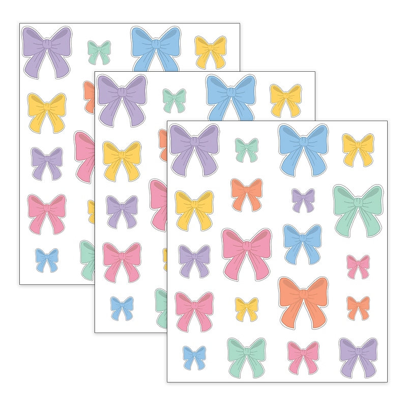 Teacher Created Resources Bows Accents, Assorted Sizes, 60/Pack, 3 Packs/Bundle (TCR9299-3) image 1