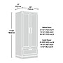 Sauder HomePlus 71"H Storage Armoire with 2 Shelves, Soft White (423144)~#|#~A9A9EC6D-8ECC-4F6A-89DD295FFA32097F_sc7