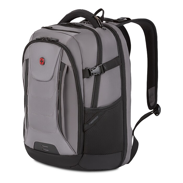 900 scansmart tsa laptop backpack gray SWISSGEAR 1900 Navy Zip top closure SWISSGEAR 1900 ScanSmart Laptop Backpack