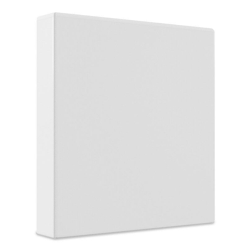 Staples 1 1/2" 3-Ring View Binder, White (ST23729-CC) image 1