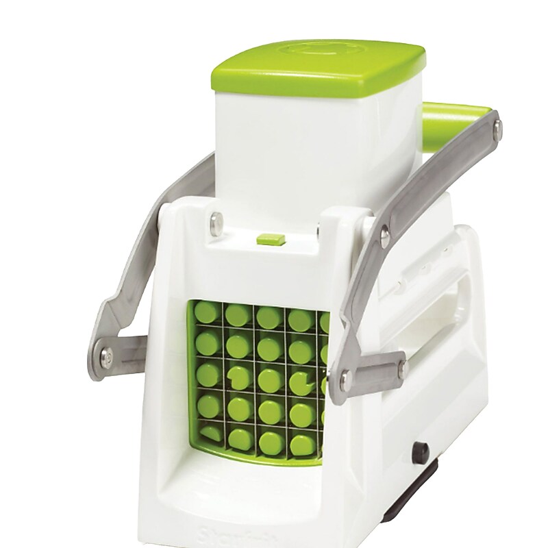 Starfrit Pro Multiuse Fry Cutter, White & Green (092919-002-0000) image 1