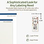 Avery Dissolvable Rectangle Multipurpose Labels, 3-1/4" x 8-3/8", Off-white, 30/Pack (94251)~#|#~A9AFF470-CDA3-472D-973EDDC9C27757DB_sc7