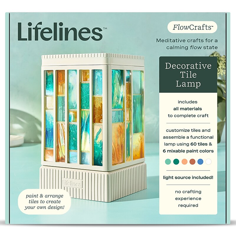 Lifeliones FlowCrafts: Decorative Tile Lamp (167006) image 1