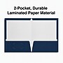 Staples 2-Pocket Laminated Presentation Folders, Dark Blue – Durable School & Office Folders, 10-Pack~#|#~A9B54850-2A92-474C-9FC477EE8E14F4DB_sc7