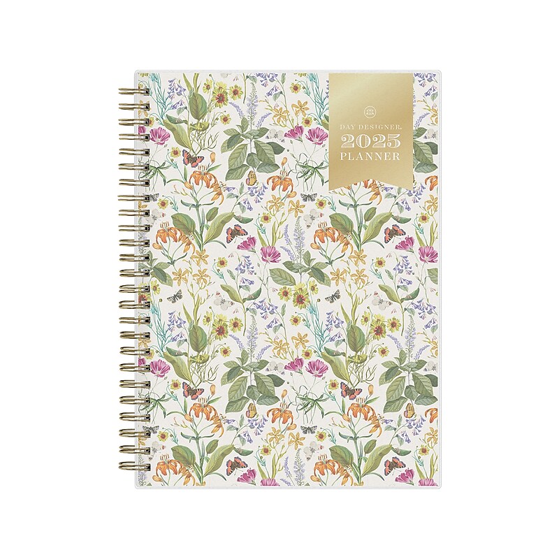 2025 Blue Sky Day Designer Fiore 5.88" x 8.63" Weekly & Monthly Planner, Plastic Cover, Multicolor (148141) image 1