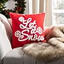 Safavieh Let It Snow Pillow, 18" X 18" (PLS7108A-1818)~#|#~A9BD4515-BB90-4606-935ED9AF24071B1F_sc7
