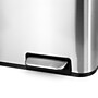 Elama Stainless Steel Indoor 2 Section Trash Can with Slow Close Lid, 8 Gallon, Silver (938122034M)~#|#~A9C11920-C9B8-4924-B51E982BEAC83826_sc7