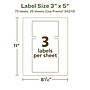 Avery EcoFriendly Laser/Inkjet Rectangle Multipurpose Labels, 3" x 5", White, 75/Pack (94213)~#|#~A9C9050E-86F1-4239-86FA3DA9FD95976F_sc7