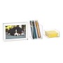 Mind Reader Plastic Desk Organizer Set,  Clear, 3 Pieces (DESK3PAC-CLR)~#|#~A9CBF4FF-F0DF-4EA5-8EF4D9339308C106_sc7