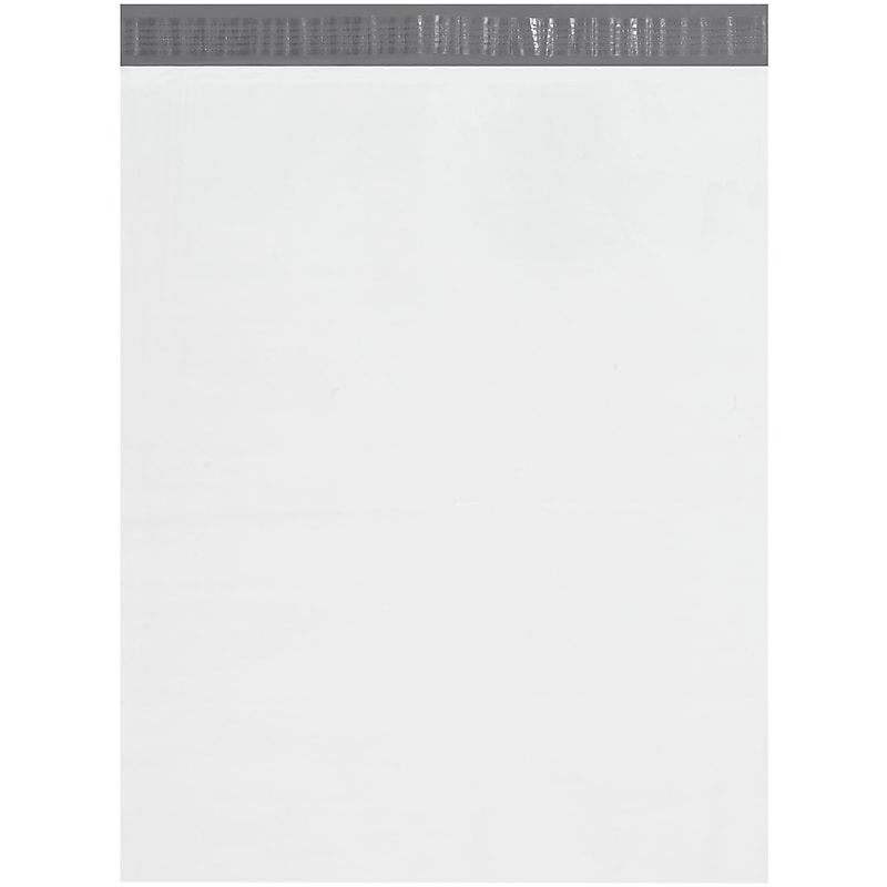 19" x 24" Self-Sealing Poly Mailer, White, 200/Carton (B877) image 1