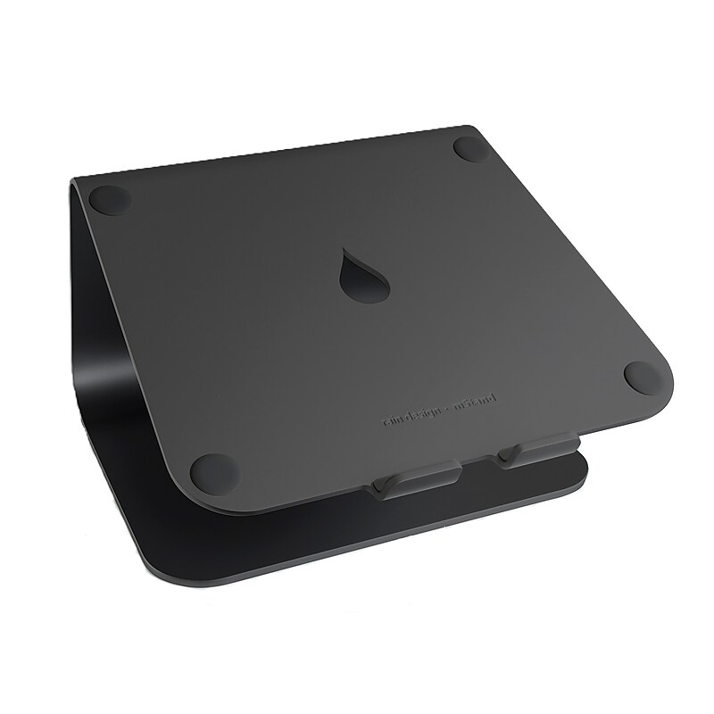 Rain Design mStand360 10.3"  Aluminum Laptop Stand with Swivel Base, Black (10076) image 1
