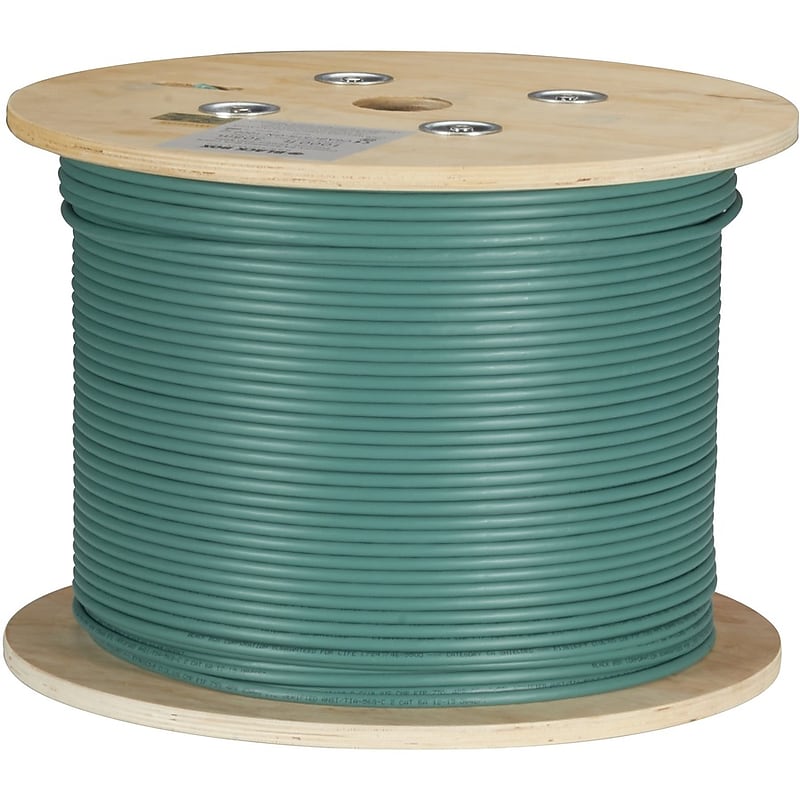 Black Box GigaTrue 1000' CAT-6A Ethernet Cable, 23AWG, Green (C6ABC51S-GN-1000) image 1