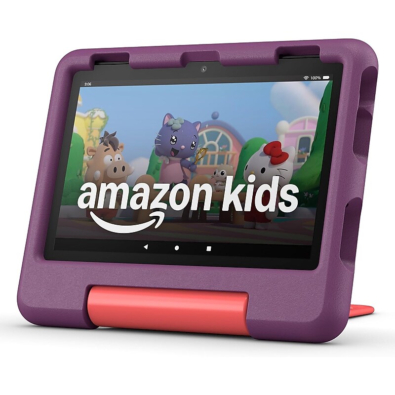 Amazon Fire HD 8" Kids Tablet, Grape (B0D1DV6G2N) image 1