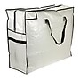 Household Essentials MightyStor Large Storage Tote Bag with Black Trim and Extra‑Durable PE Canvas, White (HH2622)~#|#~A9D73729-C5CF-4840-B0611914ECCF4777_sc7