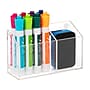 Mind Reader 2-Compartment Dry Erase Marker and Eraser Holder, Clear (WBORG-CLR )~#|#~A9D9C53A-382C-4E71-9C82F614DD531675_sc7