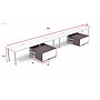 Boss Office Products Simple System 66"W Desk with Storage Cabinet, White, 4/Set (SGSD011-102-WT)~#|#~A9DBC171-9F81-46B6-B709F97DA39EBD19_sc7