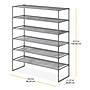 Whitmor Spacemaker 6-Shelf Metal Stand Alone Closet Storage Shelves, 42" x 34" x 11.38", Gunmetal (6262-4993-GM)~#|#~A9E071C6-450C-466C-9E7782467D6E1220_sc7