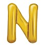 Party City (Air-Filled) 16" "N" Foil Balloon, Gold, 2/Pack (AM60050227-19)~#|#~A9E0E693-0DDC-481D-B83805C539D8BE71_sc7
