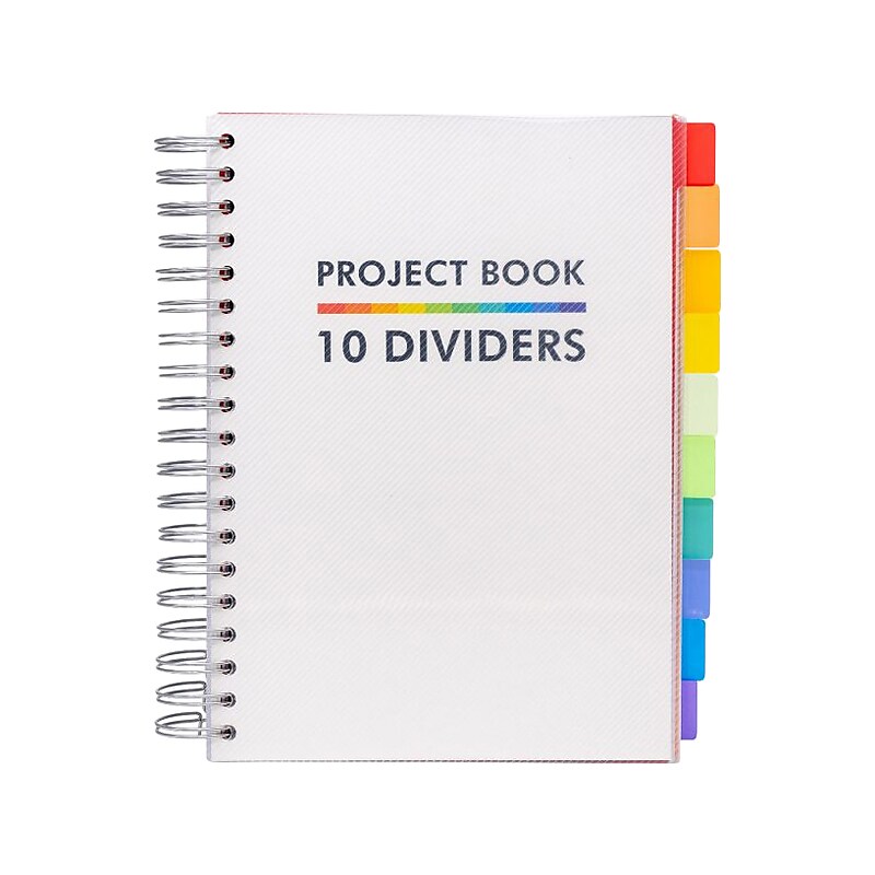 Pukka Pad Subject Notebook, 7" x 10", College Ruled, 200 Sheets, White (9603-PB) image 1