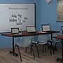 Regency Kobe 84" Flip Top Mobile Training Table- Cherry & 3 'M' Stack Chairs- Grey~#|#~A9E36AE0-E9D3-4D50-B11FA7B4C688B000_sc7