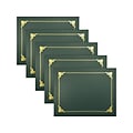 Better Office Certificate Holders, 8.75" x 11.25", Green/Gold, 25/Pack (65258-25PK)