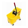 Rubbermaid Tandem Bucket & Side-Press Wringer, 31 qt. (7.75 Gal.), Yellow (FG738000YEL)~#|#~A9E777B8-7530-4CF5-882EB3A76B01BAD8_sc7