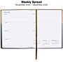 2026 Global Printed Products 8" x 10" Calendar Year Weekly & Monthly Planner, Faux Leather Cover, Black/Brown (NRY26-PKT810-BN)~#|#~A9E8DB4E-EC2B-46A7-B6969A905C70039F_sc7