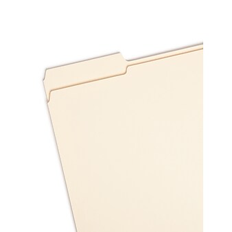 Smead File Folder, Reinforced 1/3-Cut Tab, 1-1/2" Expansion, Letter Size, Manila, 50/Box (10405)