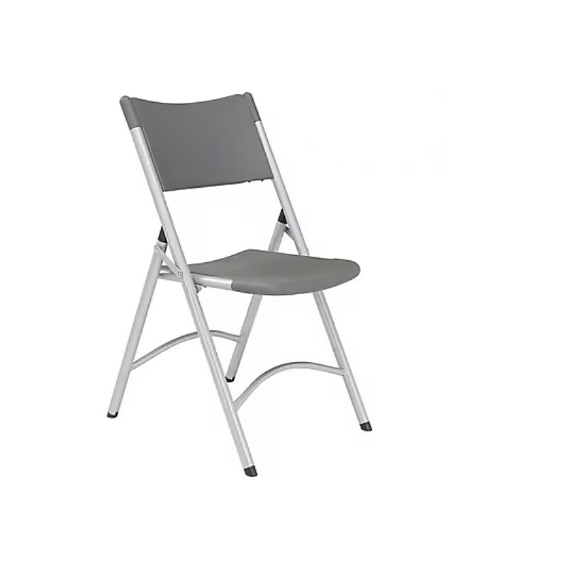 NPS 600 Series Heavy Duty Plastic Folding Chair, Charcoal Slate, 52 Pack (620/52) image 1