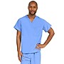 Medline PerforMAX Unisex Reversible 1-Pocket V-Neck Scrub Top, Small, Ceil Blue (810NTHS-CM)~#|#~A9F16C92-A2C5-40B0-A2925216D6F66421_sc7
