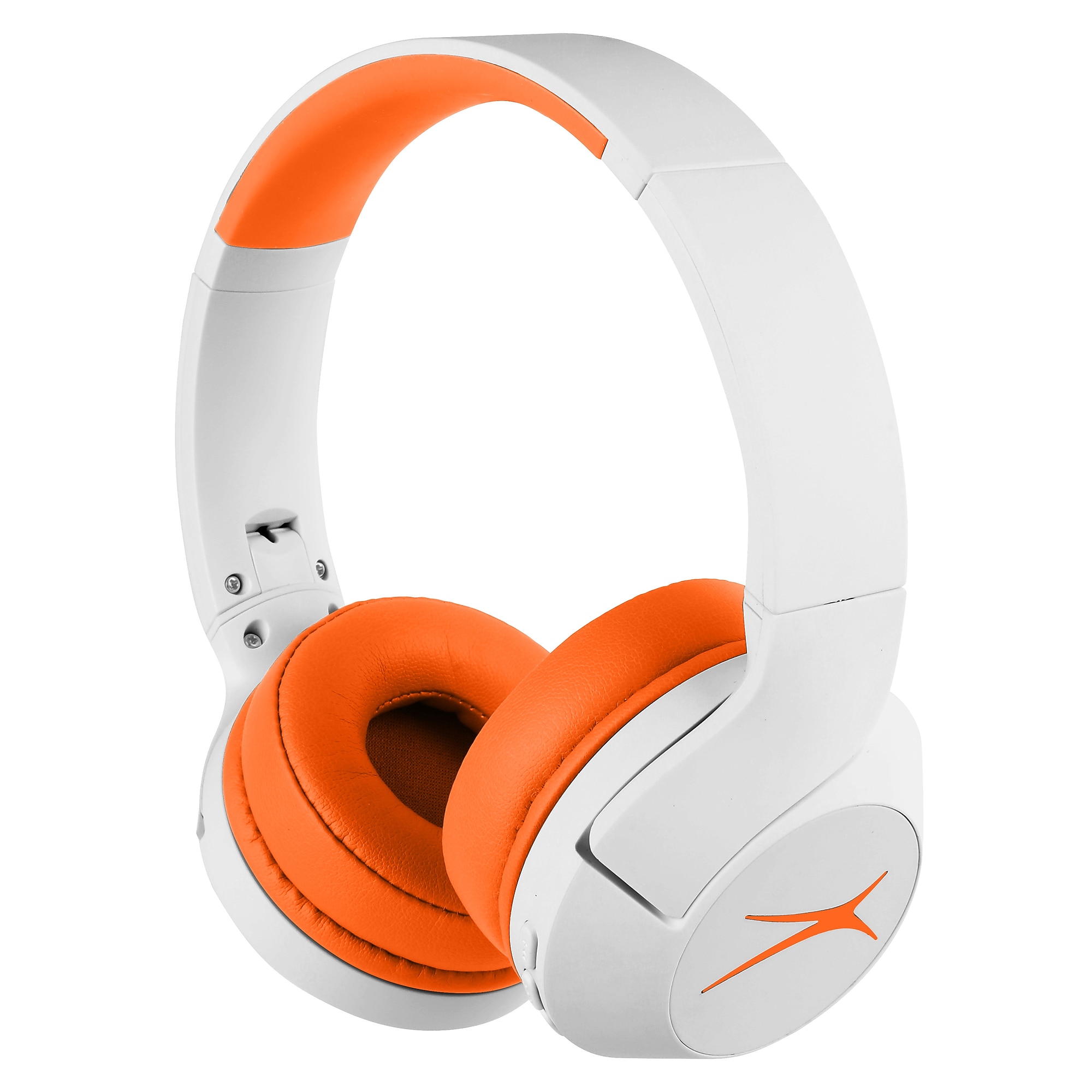 Altec Lansing Whiteout Series Wireless Bluetooth Kid Safe ANC Headphones, White/Orange (MZX4500-WOORG) Sansujyuku sansujyuku.com