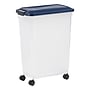 Iris 47 Quart Storage Container with Lid, Plastic, White/Blue (585109)~#|#~A9F3AED2-331B-4FB1-97752180294E33D4_sc7