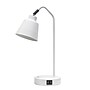 Simple Designs Sleek Essentials LED Desk Lamp, 16", with USB Ports, White (LD1071-WHT)~#|#~A9F54D0F-1C61-43AD-BB72BA4047778F8A_sc7
