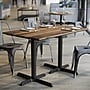 Flash Furniture TopGuard 48" x 30" Rectangular Wood Dining Table with X-Base, Natural/Black Base (ST3048NATT2230)~#|#~A9F811AA-D15B-4396-B01D0E046D892A4D_sc7