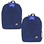 Bazic Classic Kids Laptop Compatible Backpack, Medium, Navy Blue, 2/Bundle (BAZ1060-2)~#|#~A9F825F1-C35A-470D-87403C381107FD58_sc7