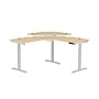 VersaDesk PowerLift 60"W Electric Corner Adjustable Standing Desk, Maple/White (PLCSD6060-WM-APP)~#|#~A9F94367-5C4B-4779-93C2C6D2C31D8512_sc7