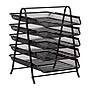 Mind Reader Metal Mesh Front Loading Stackable Letter Tray, Letter/Legal Size, Black (2CSTACK2-BLK)~#|#~A9FBC1B1-BE2B-4830-A9821353DF782A2C_sc7