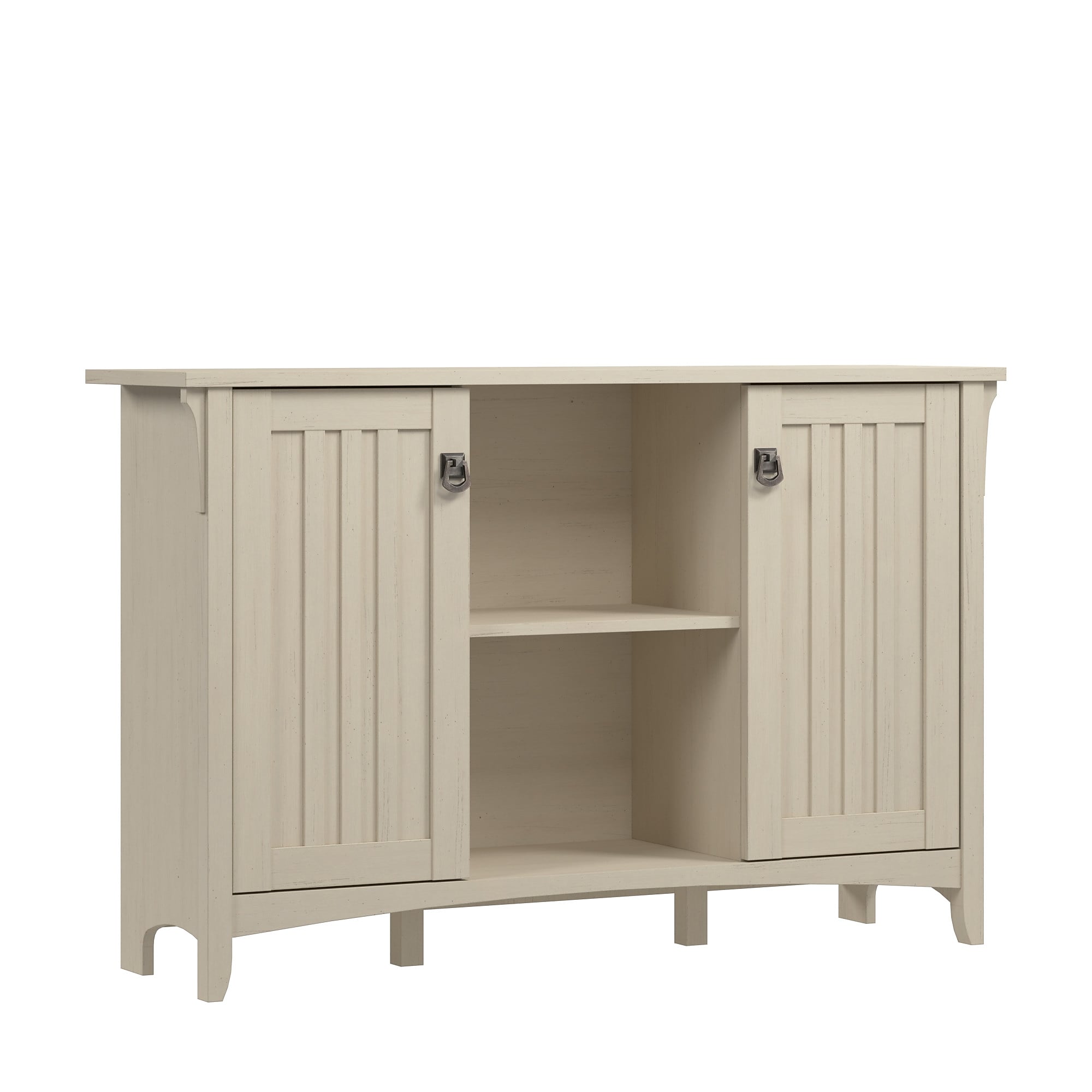 Bush Home Salinas Accent Storage Cabinet with Doors, Antique White (SAS147AW-03) Sansujyuku sansujyuku.com