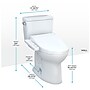 Toto Drake 1.6 gal. Gravity Flush Toilet, Cotton (MW7763074CSG#01)~#|#~AA02818A-D44C-412E-BA19053FE077D229_sc7