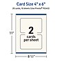Avery Integrated Cards, 4" x 6", Matte Ivory, 20/Pack (95345)~#|#~AA0329CF-DA88-4262-99661BE3EE687A56_sc7