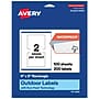 Avery Waterproof Rectangle Laser Multipurpose Labels, 4" x 5", White, 200/Box (19479399355)~#|#~AA04E2D4-925C-47CB-AAA130526D00696D_sc7
