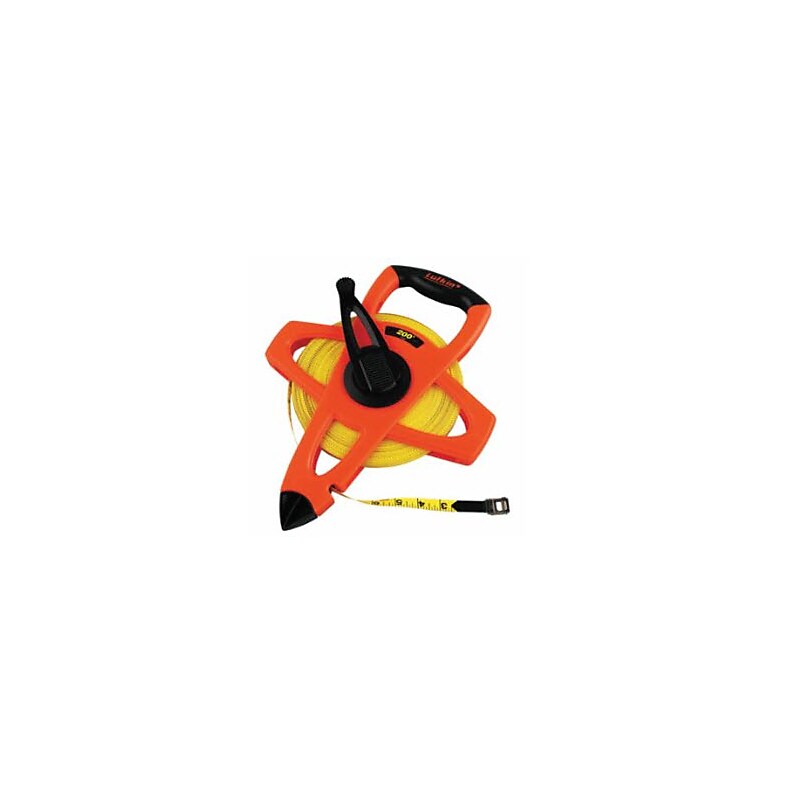 Lufkin® Hi-Viz® Orange Reel Fiberglass Tapes, Open Reel, 200ft Blade image 1