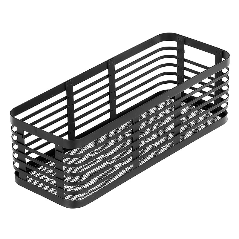 mDesign Steel Organizer, Matte Black (25936) image 1