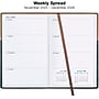 2026 Global Printed Products 5" x 8" Weekly & Monthly Planner, Faux Leather Cover, Black/Brown~#|#~AA0F8F0D-40CD-4D62-A3646CB30EB06BB2_sc7