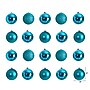 Nearly Natural Holiday Christmas Teal Shatterproof Ornament Set, 3", 20/Set (D1056-TL)~#|#~AA0FAB10-E756-4C53-967B65FA2B99A6B2_sc7