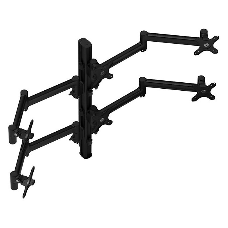 Atdec Adjustable Six-Arm Monitor Mount, Up to 24" Monitor, Black (AWMS-6-13717-H-B) image 1