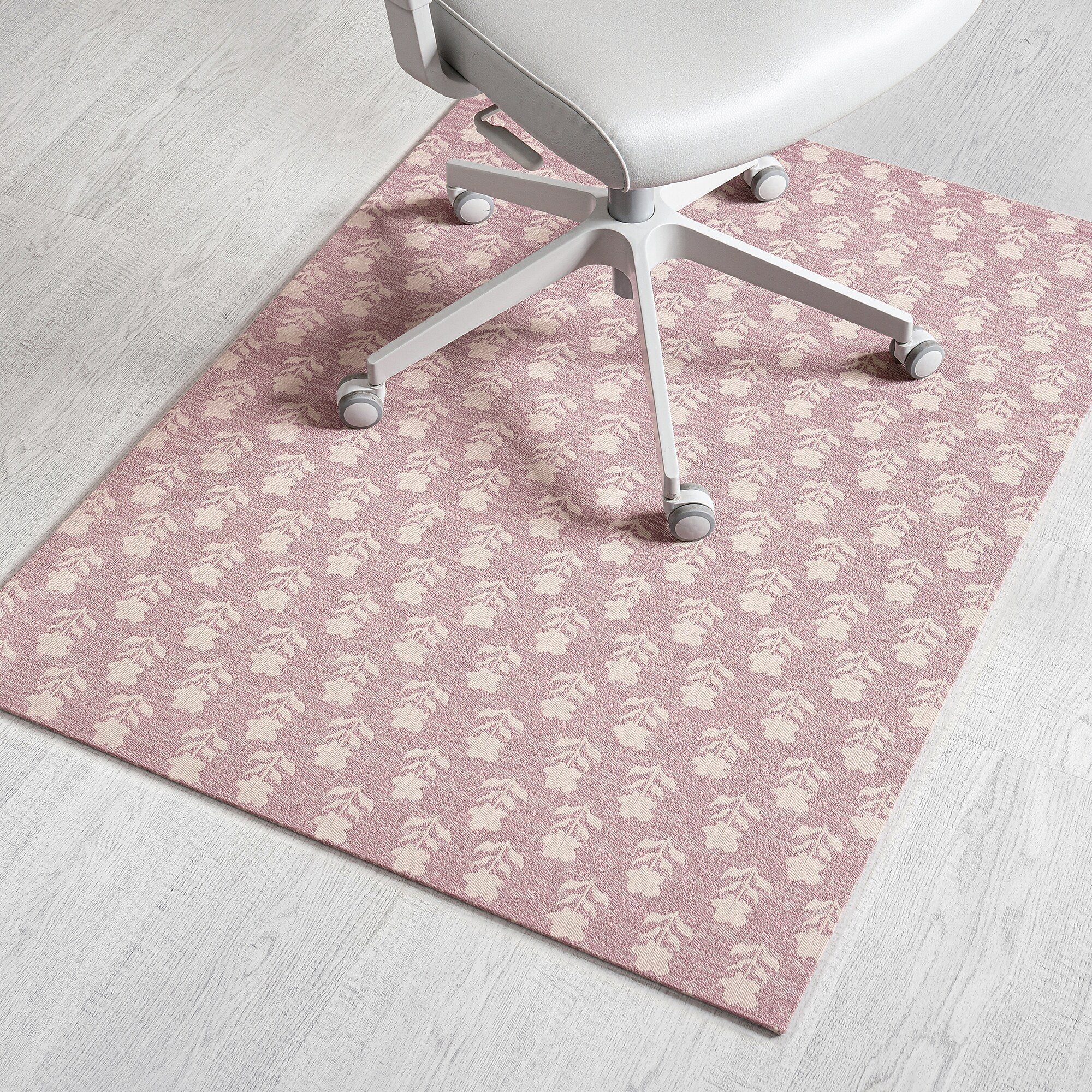 Anji Mountain Rug’d Carpet & Hard Floor Chair Mat, 40″ x 54″, Pink Tulip (AMB9048-4054) Sansujyuku sansujyuku.com